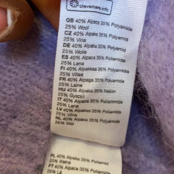 & other stories Wool blend tortoise button cardigan small - Picture 7 of 7